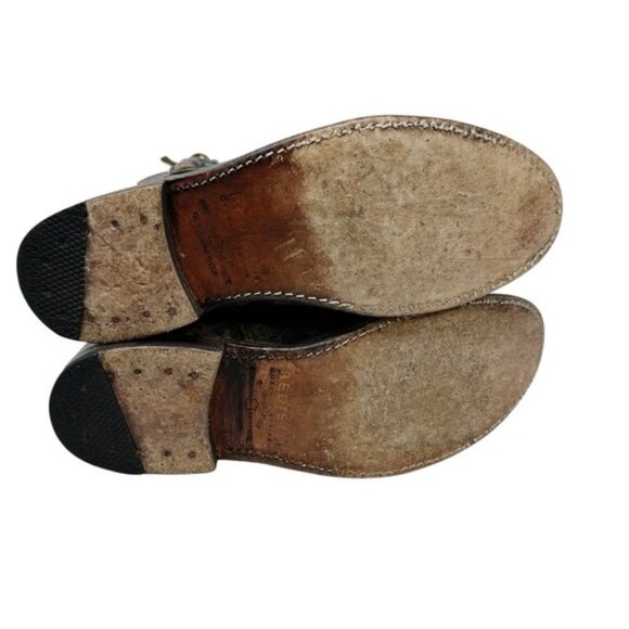 Bed Stu Sandover Mid Boots Women's 8.5 Rustic Antique Distressed Rugged Leather - Picture 5 of 14